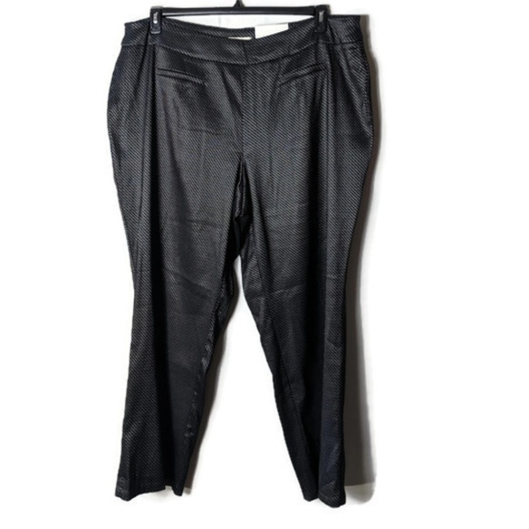 Cato Pants - Cato Stretchy Black Printed Pull on Trousers